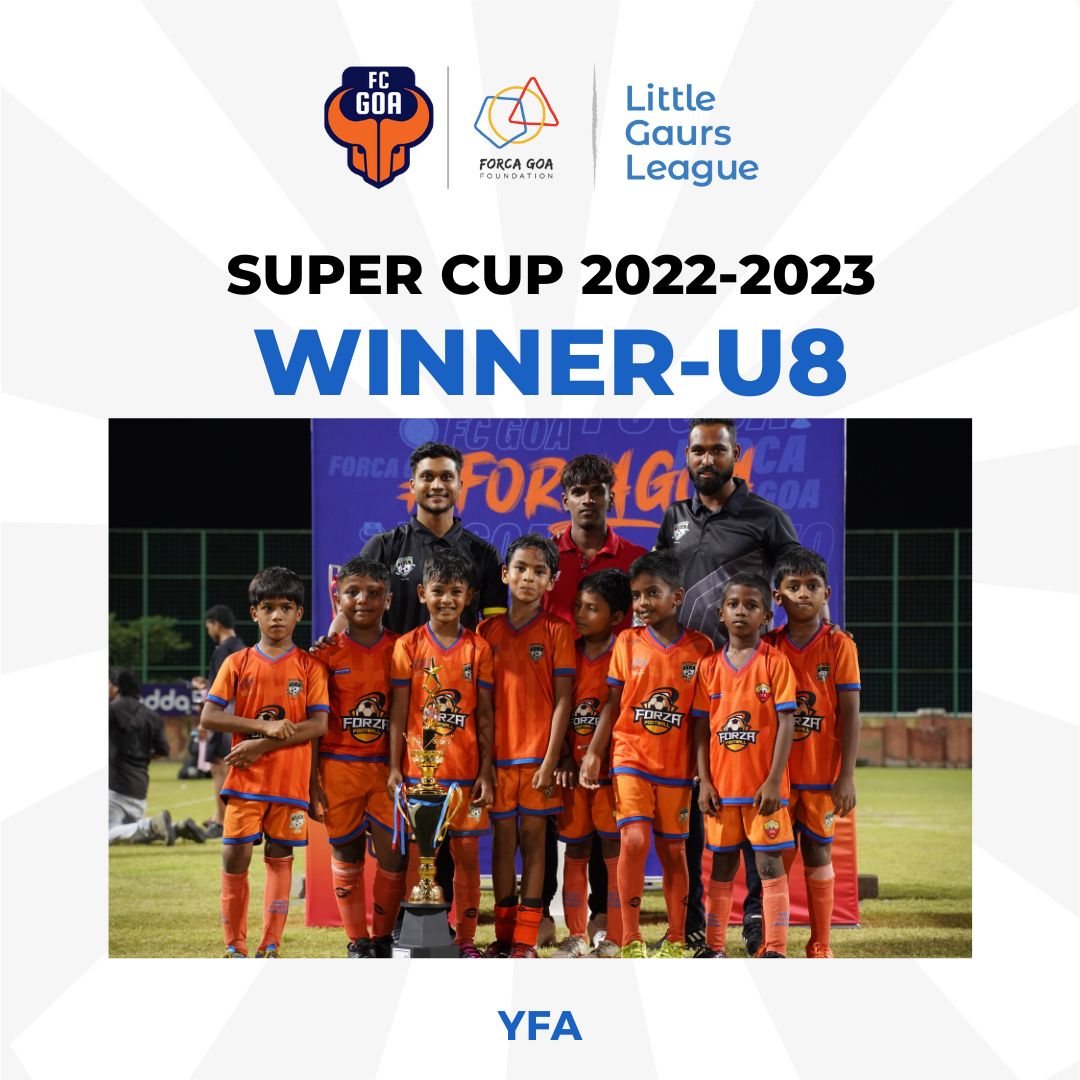 forcagoaorg's tweet photo. The #LGLSuperCup has its champions and they have proven themselves to be the future of #football. 🌟

#ForcaGoaFoundation #PlayInspired #LGLSuperCup https://t.co/NwRlVoE45N