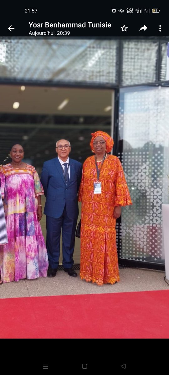 MKhaledChoulli's tweet photo. Des moments inoubliables lors du Forum Afrique Global Santé, édition 2023, en marge du Salon International de la Santé entouré de deux grandes dames: @AwaMCollSeck et @RGC_Officiel https://t.co/dwbN6QT3qa