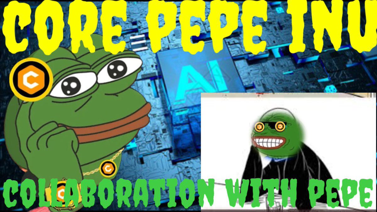 Thailand_vs_Cam's tweet photo. Hello guys we all know what $Pepe it make many people millions and we are so happy to see another $pepe on core blockchain it’s called @core_pepe_inu 
We are hoping to see this #100x

I have my bag in this coin so go grab yours guys the just lunch

Join: https://t.co/TA9Jd9X8r6 https://t.co/AZa7rHY95n