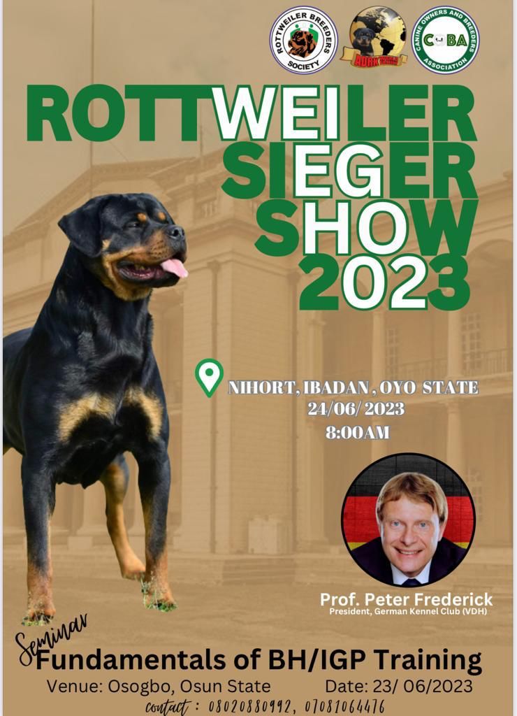 digntea's tweet photo. N30,000.

https://t.co/WDpH6CqNnp

Our resource person is Prof Peter Frederick President, German Kennel Club (VDH), he became a working judge in 1990 and judges Group 1,2,5,8 &amp;10 

Watch out for more details.

#dogs, #education, #COBA, #RBS https://t.co/6ta5zT8ZJO
