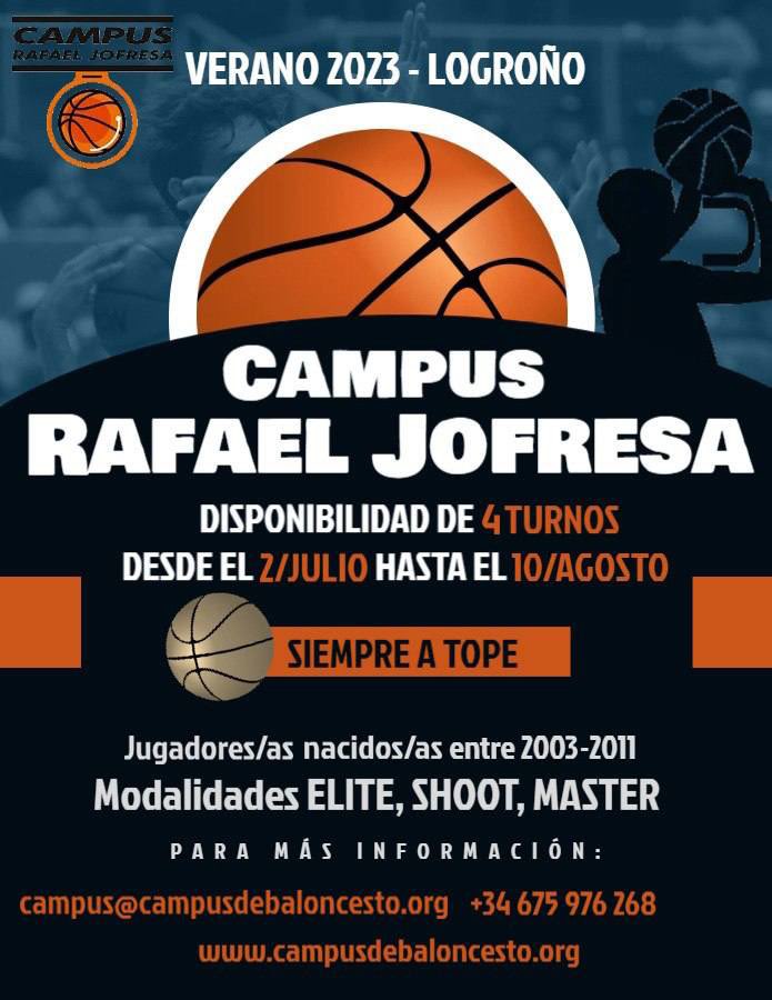 CAMPUSJOFRESA's tweet photo. Si quieres entrenar duro y llegar a ser tu mejor versión, te esperamos este verano!
Nuestro campus se caracteriza por entrenamientos intensos y de calidad, impartidos por nuestro inmejorable equipo de entrenadores.
Más información en nuestra web https://t.co/GW52685phv https://t.co/EFPzP3XcfP