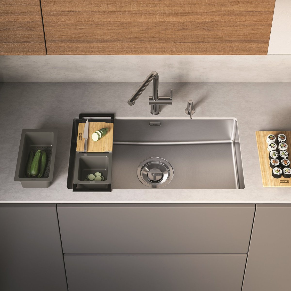 If you dislike a noisy sink (i.e. when the water hits the bowl), this noise-reducing Maris Quiet Bowl is for you. Click the link to read in full. bit.ly/3MbKnnG
<a href="/frankesinks/">Franke Sinks</a> 
#sinks #quiethouse