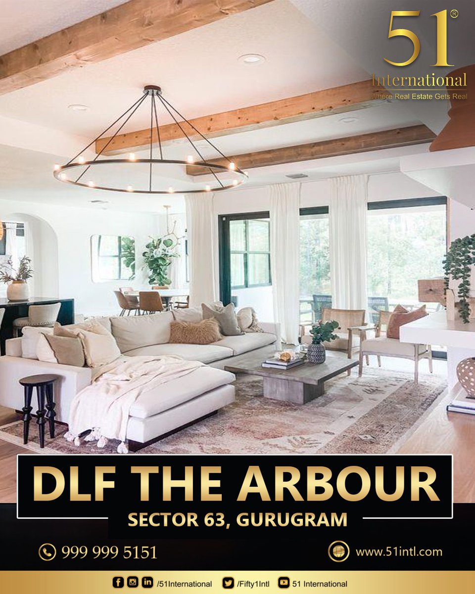 Fifty1Intl's tweet photo. DLF The Arbour Sector 63 Gurgaon offers a variety of apartments that are designed to provide a comfortable and luxurious lifestyle

Schedule your site visit at +91 999 999 5151

#51International #WhereRealEstateGetsReal #DLFtheArbour #realty #justlisted #realestatestyle https://t.co/VWxmOSkzMS