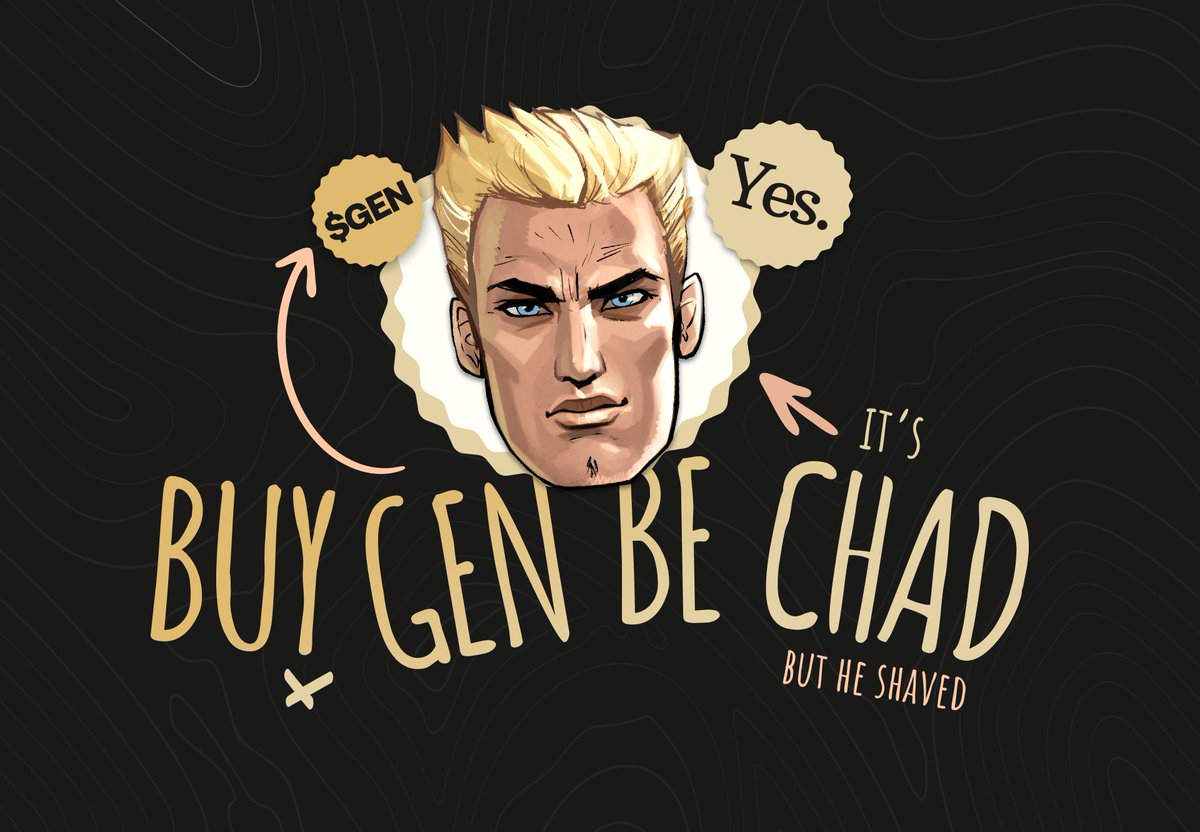 theGENcoin's tweet photo. $GEN is the Way 

Road to Memopolis™

36 hours since we opened Twitter, Telegram and Pre-sale.

TG - 1230 chads

Twitter - 1367 chad

Presale - overwhelming response.

Chads are buying $GEN, soon. https://t.co/yDZ1JyZsm3