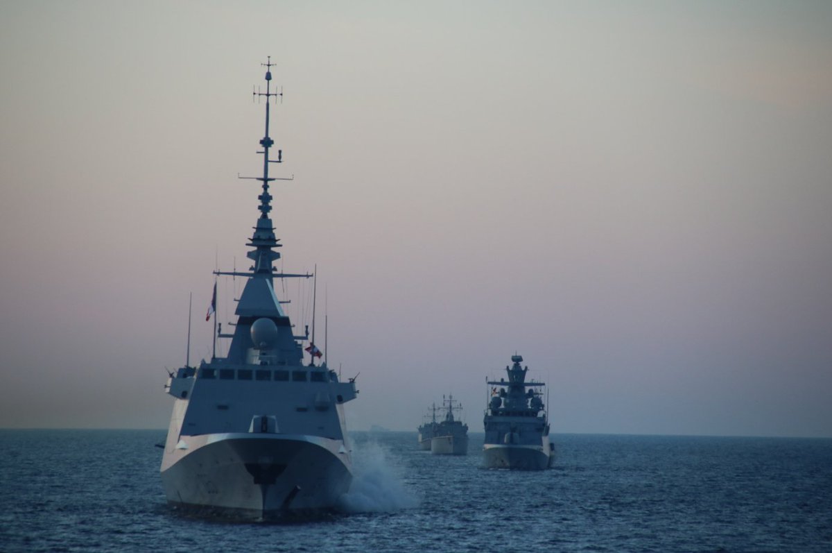 deumarfor's tweet photo. During the last days of intense training #Together with 🇸🇪 during #Aurora23 we enhanced our interoperability and stated our commitment in the Baltic Sea.
📸by FREMM Normandie &amp; LVA Armed Forces https://t.co/7eYmMjGAKo