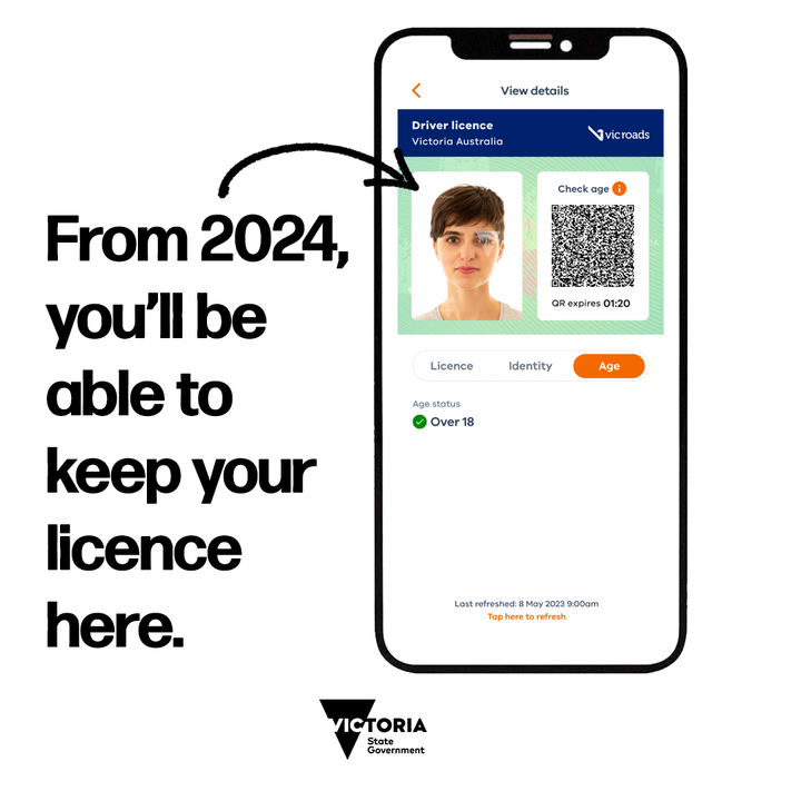 CCouzensMP's tweet photo. Your phone can do just about everything else, so it only makes sense to have your licence on there too.

That's why we're rolling out digital #driverlicences.

This option coming to the Service Victoria app in 2024.

You'll still be able to use a plastic physical copy.

#Geelong https://t.co/uLIGeRPwz5