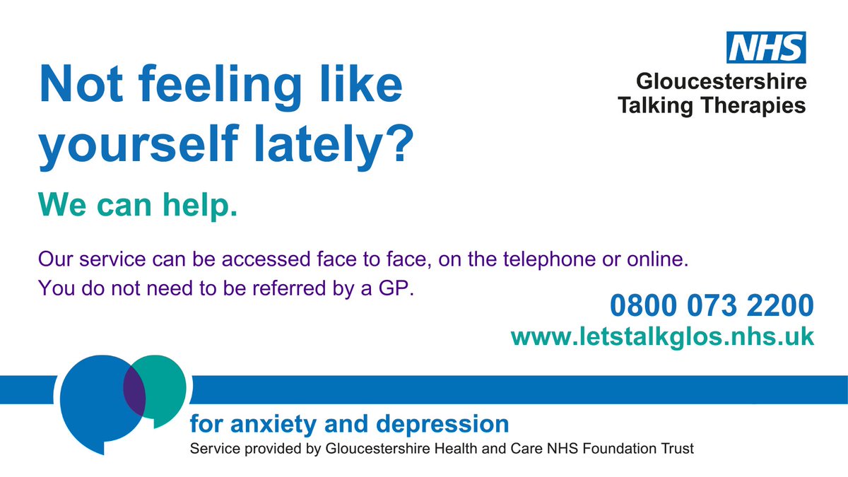 Gloucestershire Health and Care NHS FT on Twitter "Are you feeling