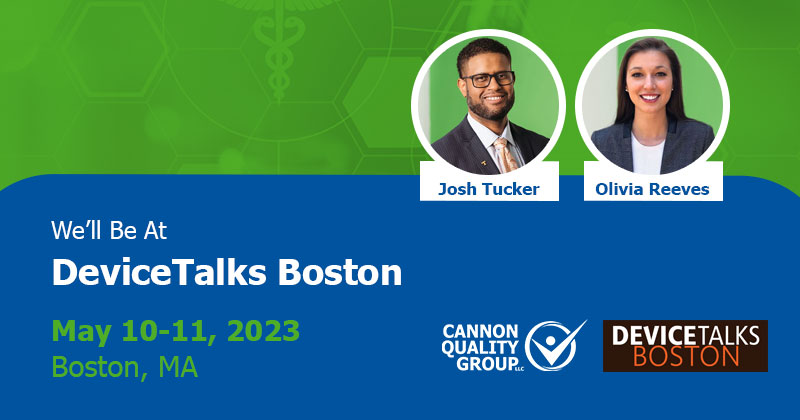 Cannon_QG's tweet image. Cannon Quality Group will be attending @DeviceTalks Boston this week! Our team members, Olivia Reeves and Josh Tucker, will be there, connecting with industry experts. Visit boston.devicetalks.com for more info. #DeviceTalksBoston #medtech