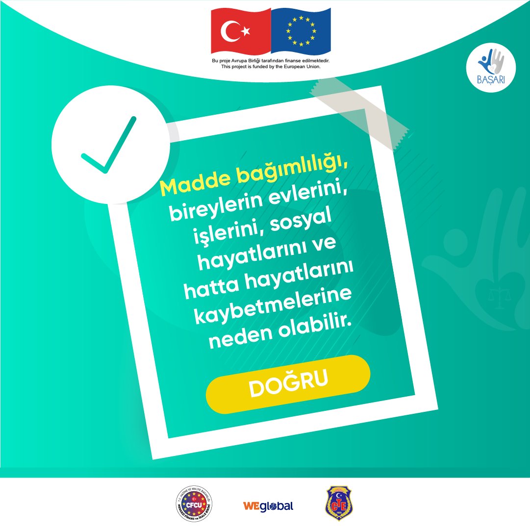 basariprojesi's tweet photo. 🔹Madde bağımlılığı, bireylerin evlerini, işlerini, sosyal hayatlarını ve hatta hayatlarını kaybetmelerine neden olabilir. Kullanılan maddeye ve fiziksel duruma göre değişkenlik göstermekle birlikte madde yoksunluğunun olumsuz etkileriyle hekim desteği ile mücadele edilebilir. https://t.co/HoBl3HRzBT