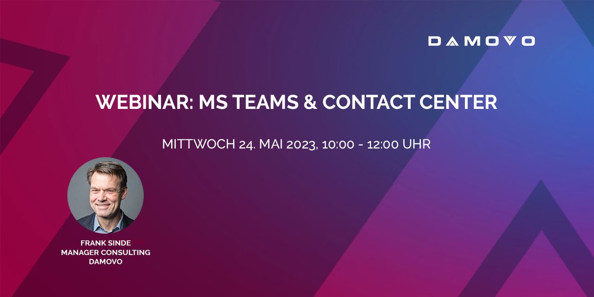 Melden Sie sich jetzt zum dem i-cem-Webinar "MS Teams &amp; Contact Center" an, bei dem wir gemeinsam mit <a href="/VIER/">oozzy</a> und <a href="/SikomSoftware/">Sikom Software GmbH</a> die Integrationsmöglichkeiten von MS Teams im Contact Center beleuchten – spannende Use Cases inklusive: i-cem.de/ms-teams-conta… #msteams #contactcenter