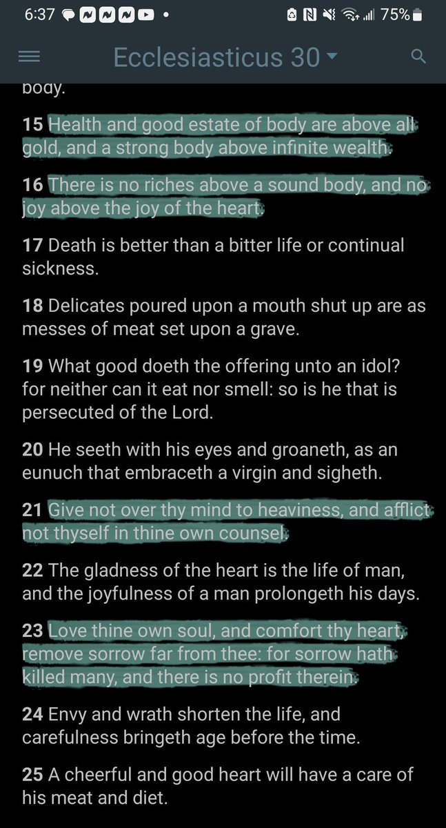 EisheroMarley's tweet photo. #WisdomOfSolomon1v12 #Ecclesiasticus30v23 #SuicidePrevention #YourLifeMatters #Ecclesiasticus30v15to16 #ThussaithJEHOVAH #Ecclesiasticus30v21 #LOVELiFE #WalkOnWater #ShakeTheDevilOff #GirdThyself #ChooseLiFE https://t.co/7Y1kiZYMXh
