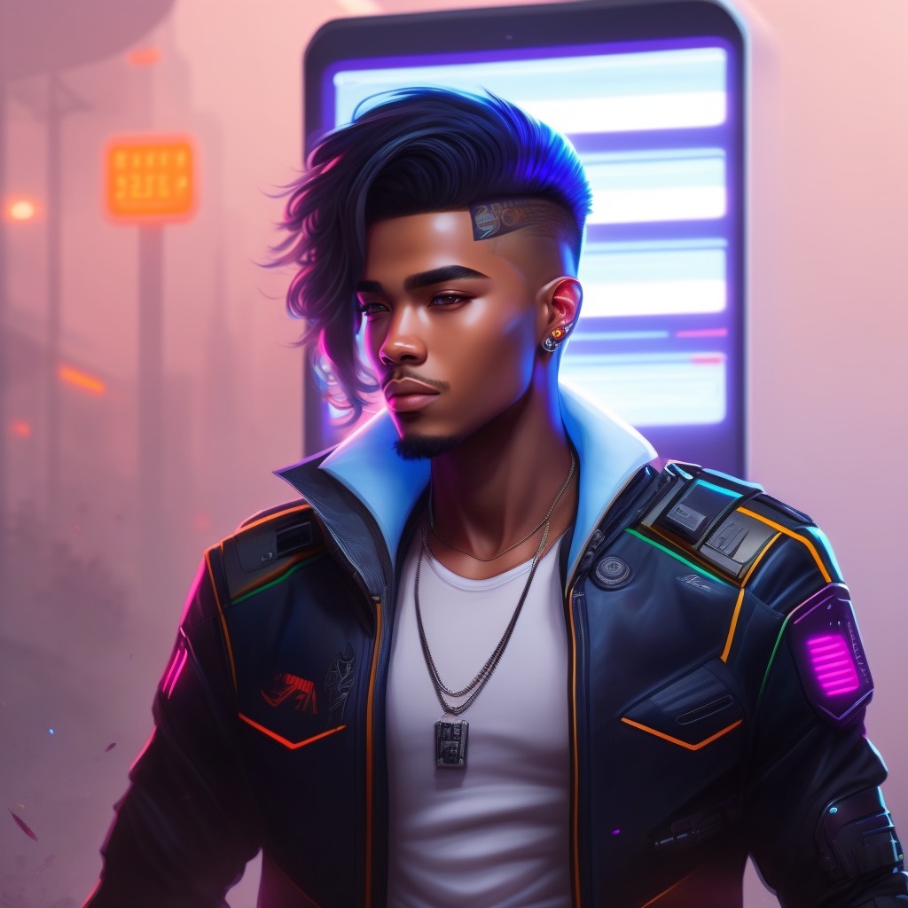 Dee_razaf's tweet image. Cyberpunk style🧐
#generatedimage