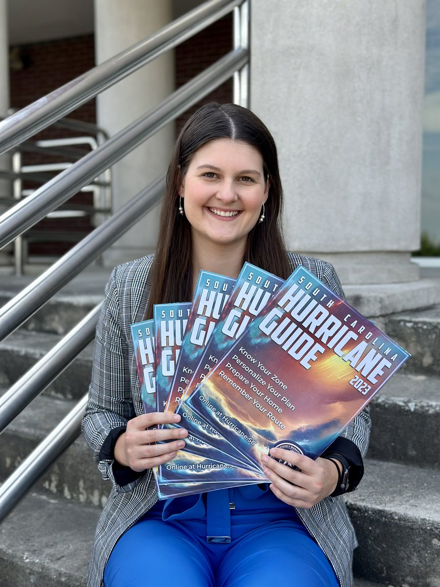 Meet Leah, our Hurricane Program Manager.
Her duties include writing &amp; maintaining the State Hurricane Plan &amp; working with partners on hurricane preparedness &amp; response. Leah has taken on a new task, leading SC’s NEW Hurricane Evacuation Study, which includes a survey.