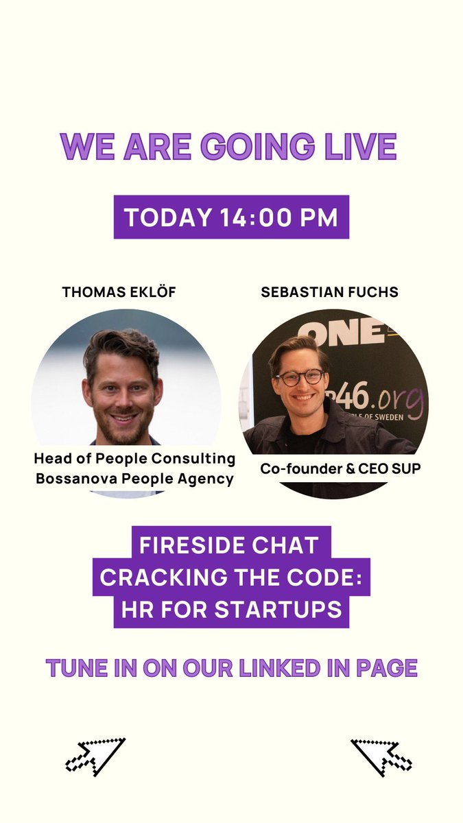 Join the live on our Linkedin page in 10 minutes! 🙌🚀 linkedin.com/company/sup46/