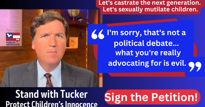 WearetheLMNOP's tweet photo. Stand with Tucker to Protect Children's Innocence today! Petition to Congress👉 https://t.co/vRQzp7qh6V 🚨