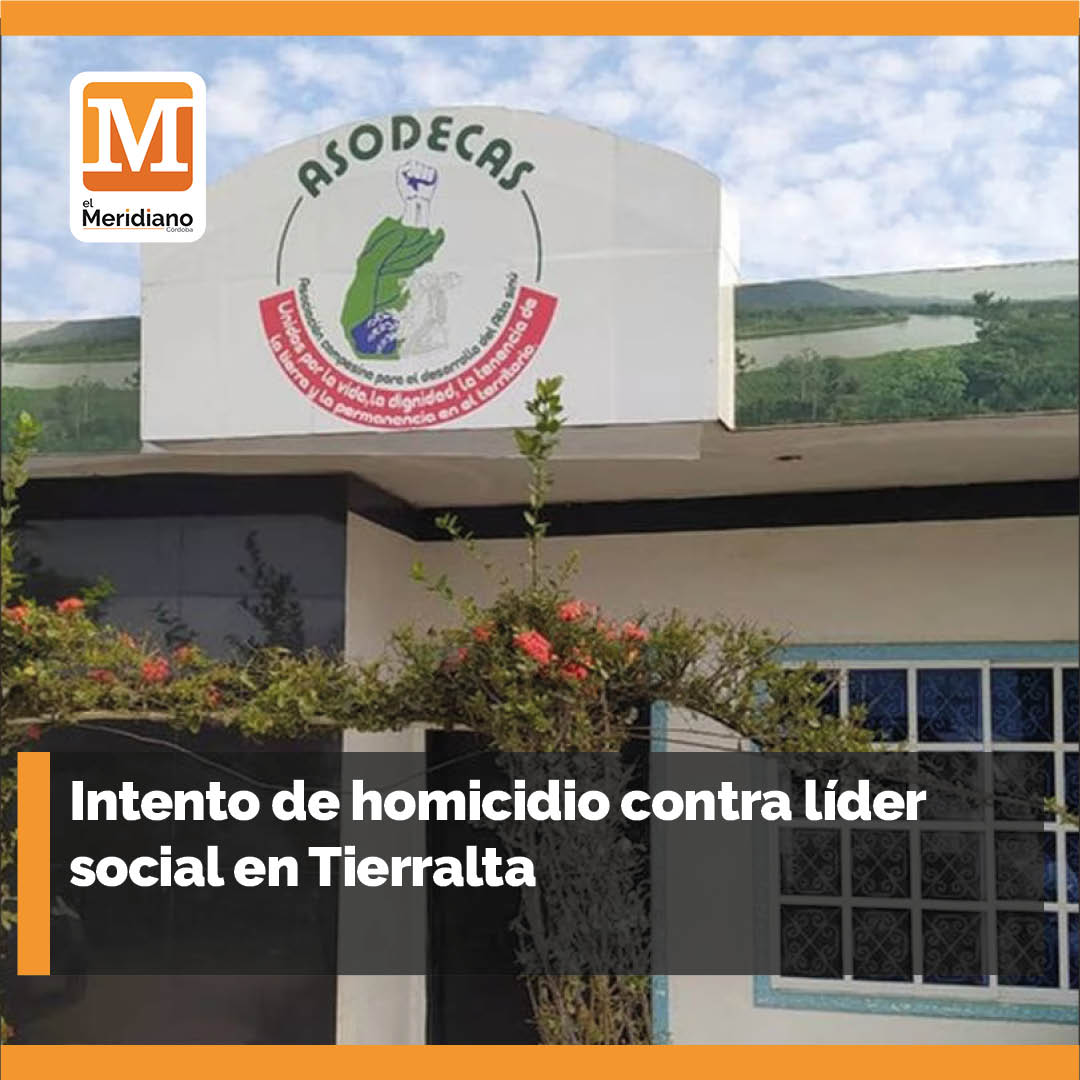 #Judicial | Los voceros de la <a href="/AsodecasOficial/">Asodecas.oficial</a>, denunciaron supuestas intimidaciones de muerte en contra, Cervelión Cogollo, por parte de las AGC, en Tierralta. 
<a href="/FiscaliaCol/">Fiscalía Colombia</a> <a href="/PoliciaDECOR/">Departamento de Policía Córdoba</a> 

(elmeridiano.co/intento-de-hom…)

#ElMeridianoTeUbica