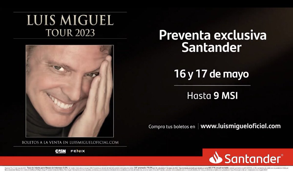 soymaxjenner's tweet photo. Se buscan amistades que tengan tarjetas Santander para comprar boletos para el concierto de Luis Miguel…. https://t.co/BZgt0Hy8y0