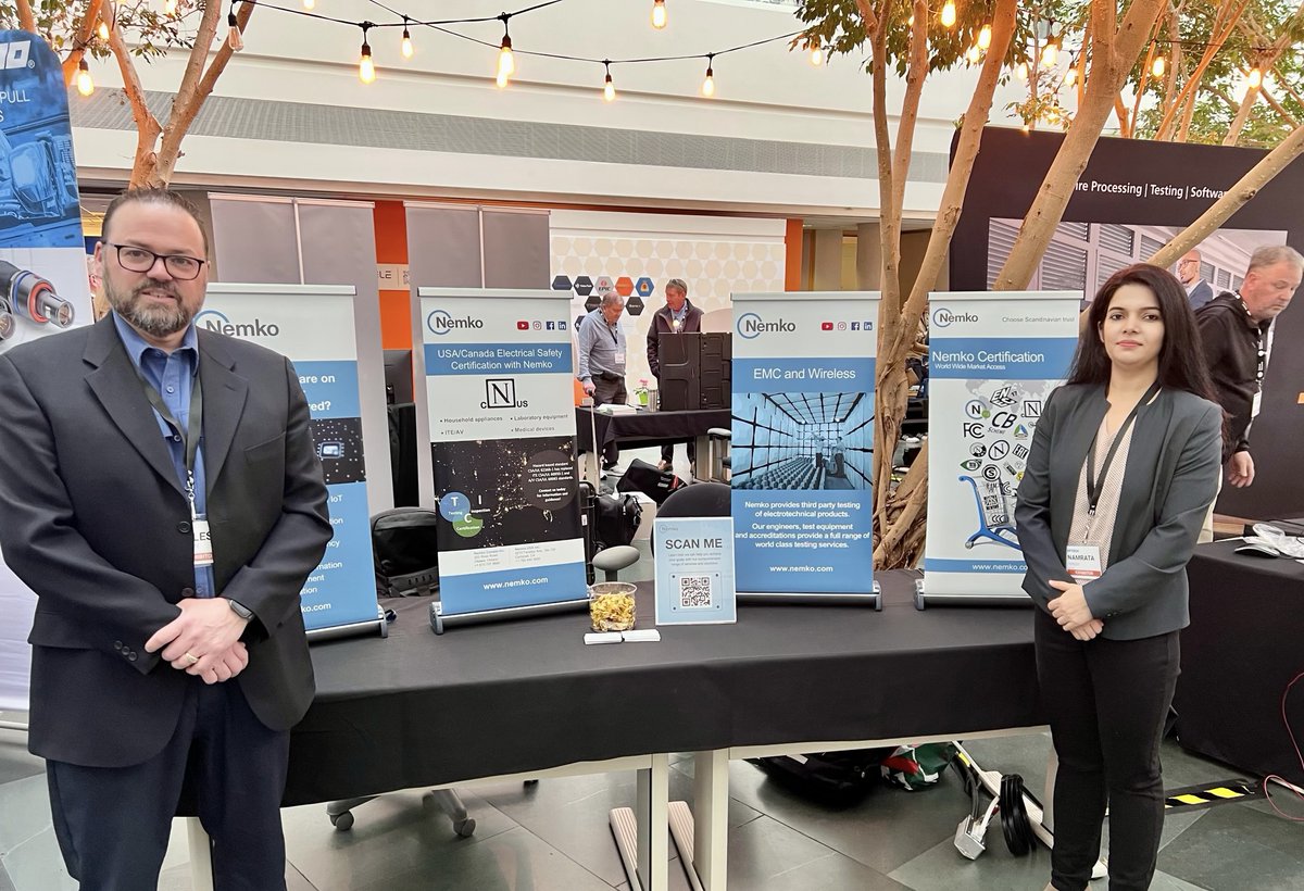 NemkoGroupAS's tweet image. Check out Namrata Rathee Singh and Gilles Philion at EPTECH!
#Nemko #EPTECH #Toronto