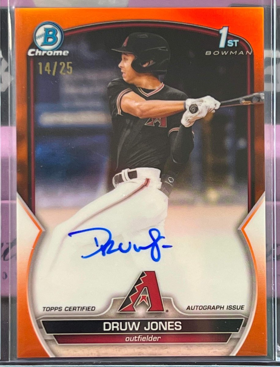 Sd2Harvey's tweet photo. This card… absolutely fucks. #Bowman #TrueOrange https://t.co/FmwOJpAAS8