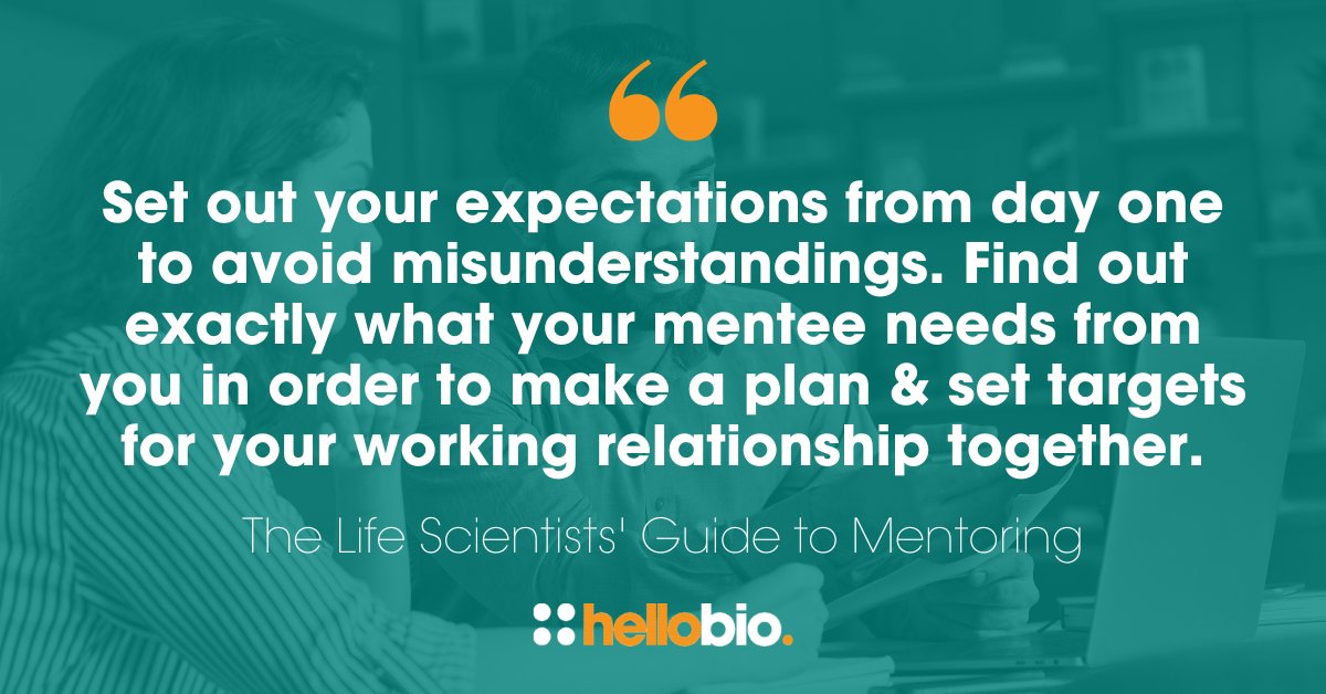 hello_bio's tweet photo. The mentor-mentee relationship can be a challenging one & that's why it's important to set out expectations early 🤝
Our new Life Scientists' Guide to Mentoring is packed with tips for both mentors and mentees: https://t.co/ZEKYfjCEGG
#mentors #mentoring #sciencementors https://t.co/WyIswc1NoL