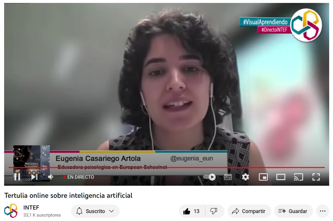 alehoppp's tweet image. Interesante webinar sobre #IA donde se está viendo una visión muy positiva de la #IA y su aplicación en el aula. Un placer escuchar a
@eugenia_eun de @eu_schoolnet
#CodeWeekUnlockingAI a
@jorgeherga y a @arcipreste2009
#IACotidiana @scratch #MachineLearning @codeorg @educaINTEF