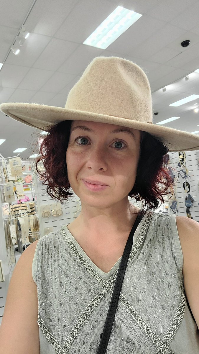 TheShalinaStacy's tweet photo. Hanging out in 🎯 I've always loved hats.
#targetfun #hats #beingsilly https://t.co/ZXklUuO0bS