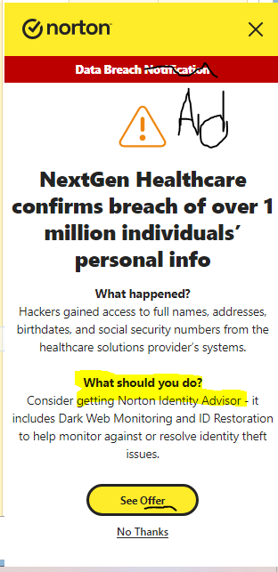 TomPAllred's tweet photo. @FTC Can you help me stop @NortonSupport  from using the desktops on my computers as their personal marketing billboards?  I've been trying for a very long time but they won't stop and they're the only vendor who does this.  Please help. https://t.co/th8YnbxgWI
