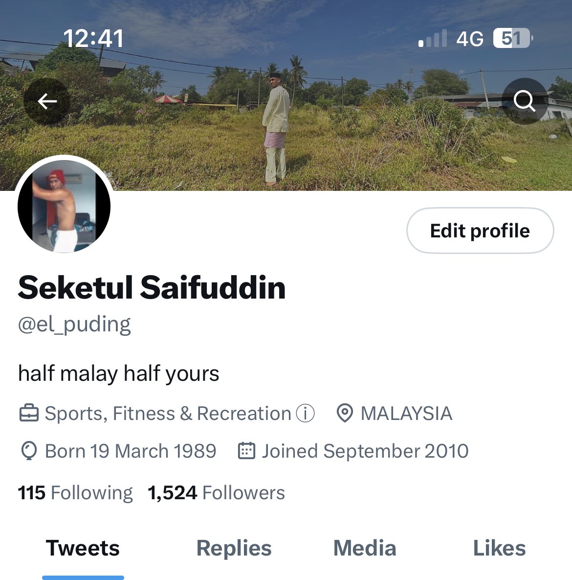 el_puding's tweet photo. Joined Sept 2010 ! Dah 13 tahun rupanya umur twitter aku #SeketulSaifuddin https://t.co/xDH5Sd38YK