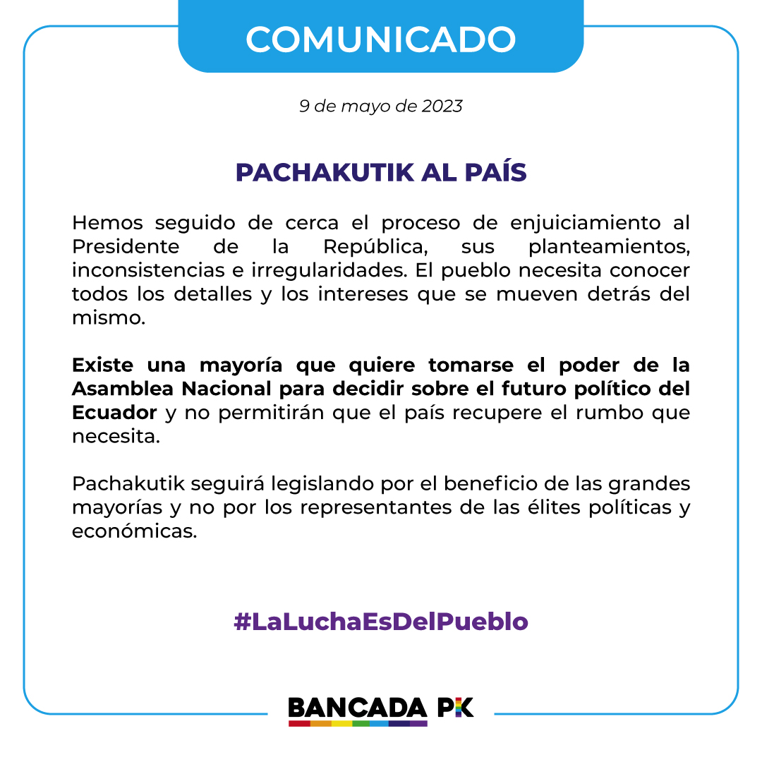 Asambleístas Pachakutik 🇪🇨 tweet media