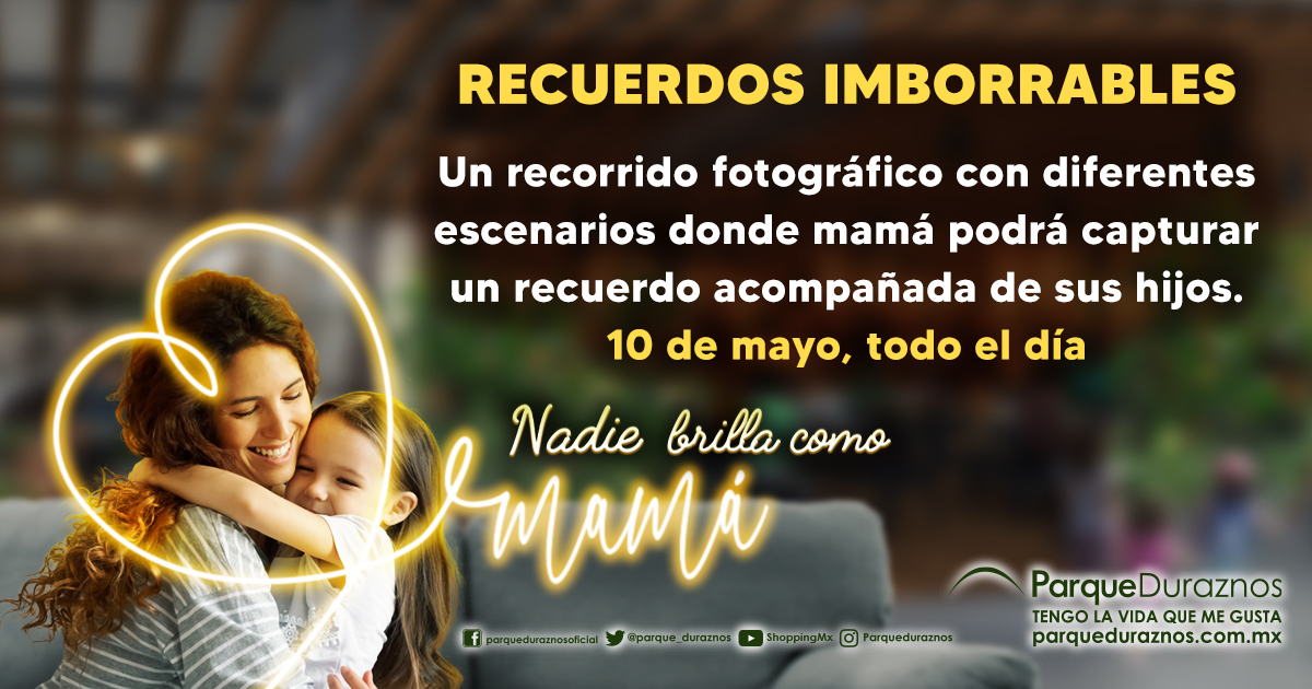 parque_duraznos's tweet photo. Te esperamos en #parqueduraznos este #diadelasmadres para que te tomes increíbles fotos junto a tus hijos. 🤳🙍♀️
#instagrameable #picture #recuerdos #diadelasmamdres #photo https://t.co/niNxivT3hL