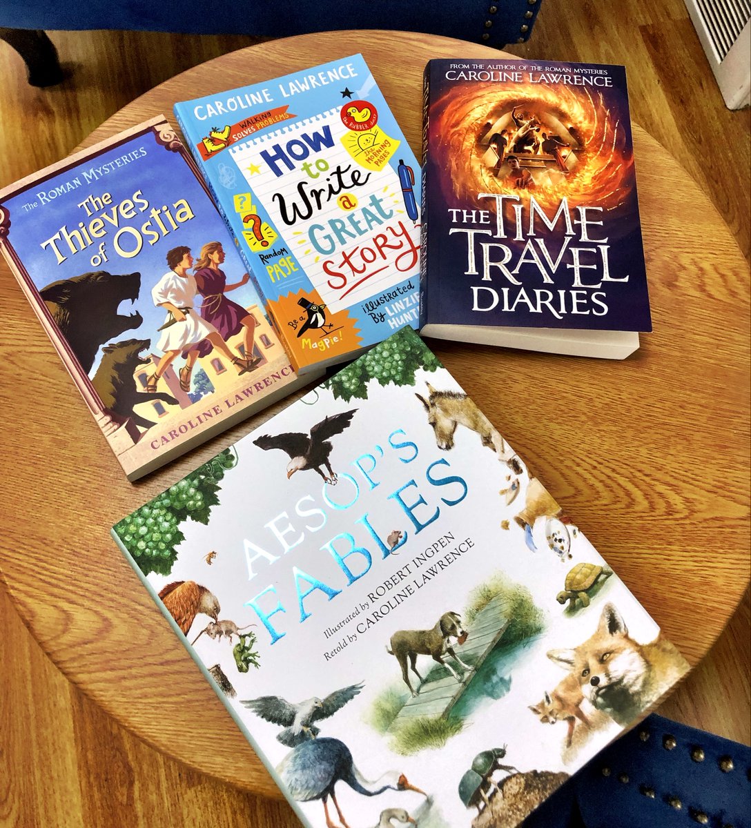 CarolineLawrenc's tweet photo. Thanks for having me in to talk about #MysteriesOfAncientRome, @StAnthonysGirls! I hope you enjoy my #RomanMysteries, #TimeTravelDiaries, #AesopsFables &amp; Writing Tips. 😊 #HowToWriteAGreatStory #SevenPlotBeats https://t.co/LDFh143MZ8