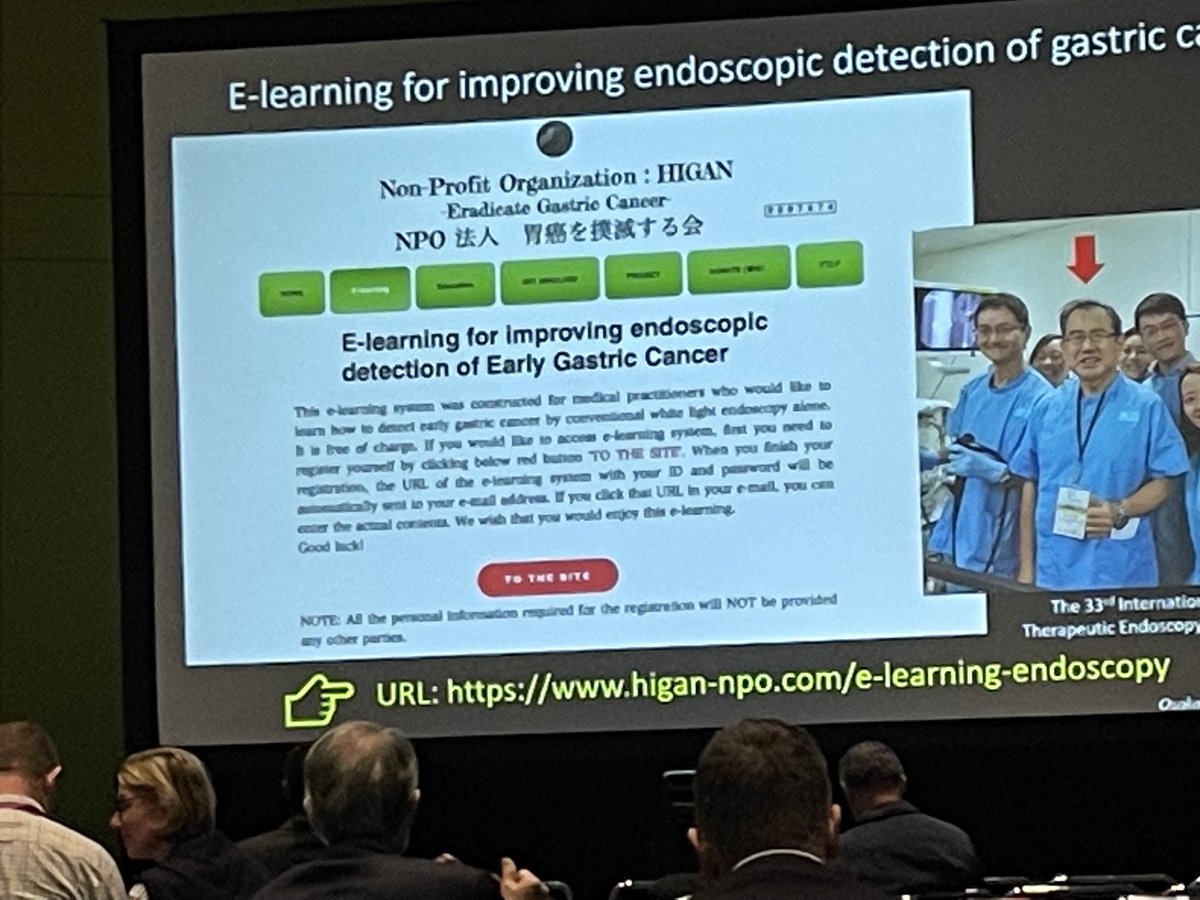 Fantastic talk by Prof Uedo who is eagerly trying to eradicate gastric cancers from all over the world! He kindly shared the link (free of charge) to learn how to detect early gastric cancers! #DDW2023 #GI Twitter