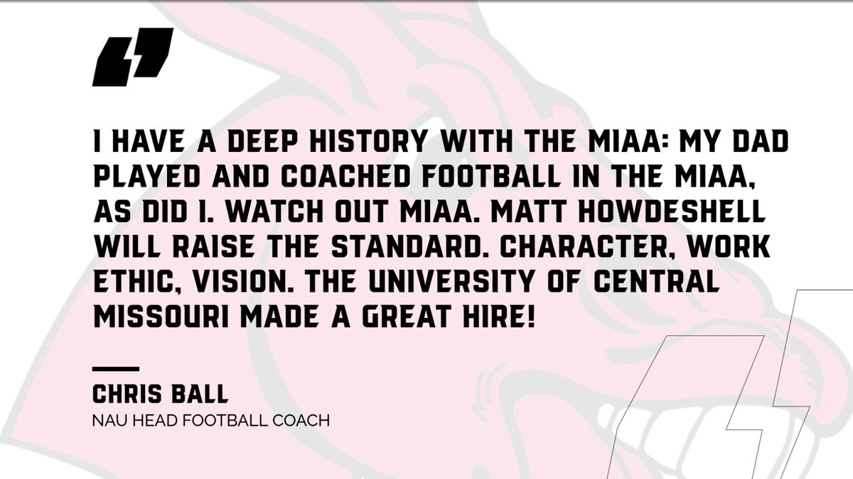ucm_athletics's tweet photo. ICYMI: UCM Athletics' new Vice President, Dr. Matt Howdeshell, was announced this week!

Our introductory press conference is set for Friday (5/12) at 9AM in the Multipurpose Building.

Read about Dr. Howdeshell: https://t.co/R00W6SQWm4 

Here's what they're saying, #teamUCM... https://t.co/pOSl0CRTNK