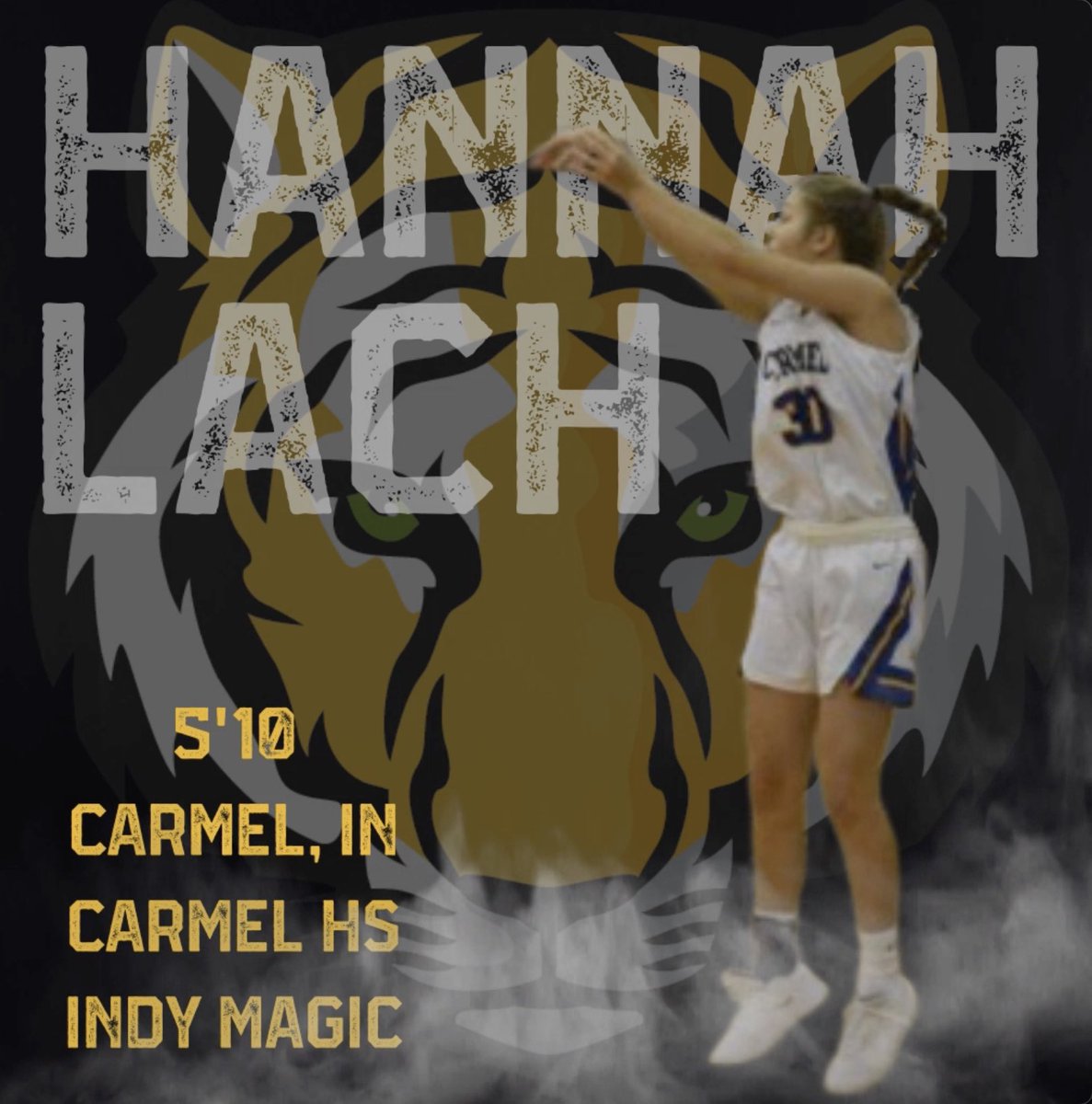 DePauw_WBB's tweet photo. Next up, help us to welcome Hannah Lach to the GBT family! 🐯🏀 https://t.co/n2Ly919Rug