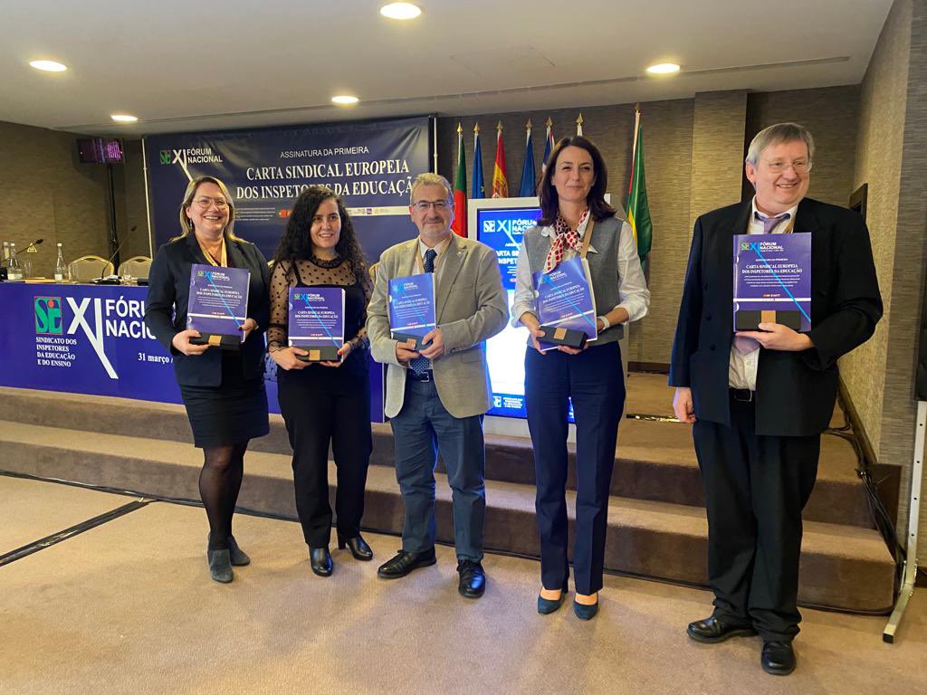 Hoy, en el día de Europa, recordamos que el día 1 de abril de 2022 tuvo lugar la firma de  la Carta Sindical Europea de los Inspectores de Educación, un paso más para poner en valor la inspección,  que situa a USIE como referente de la inspección española en Europa. #DiaDeEuropa