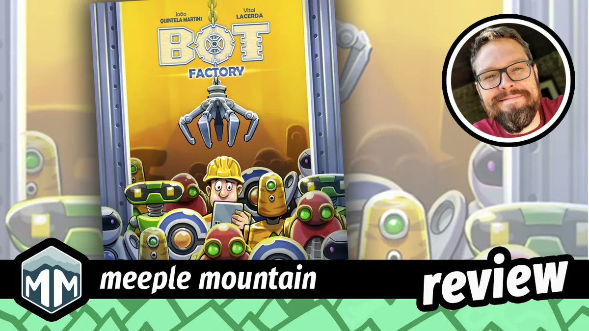 Bob cracks the shrink on Bot Factory from <a href="/EagleGryphon/">Eagle-Gryphon Games</a> and enters the Sandra-verse.
meeplemountain.com/reviews/bot-fa… 

#BoardGames #BotFactory #Robots #KanbanLite #FactoryLife