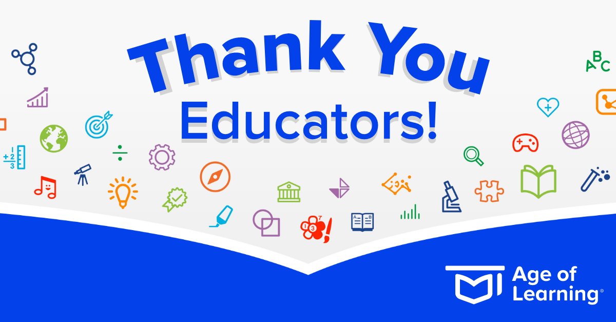 AgeofLearning's tweet photo. This week and every week, we honor the educators and school staff who play an important role in the lives of students and families. Thank you for making a difference in the lives of countless children around the world.
 
#TeacherAppreciationWeek2023 #TeacherAppreciationWeek https://t.co/H6CClIPpxh