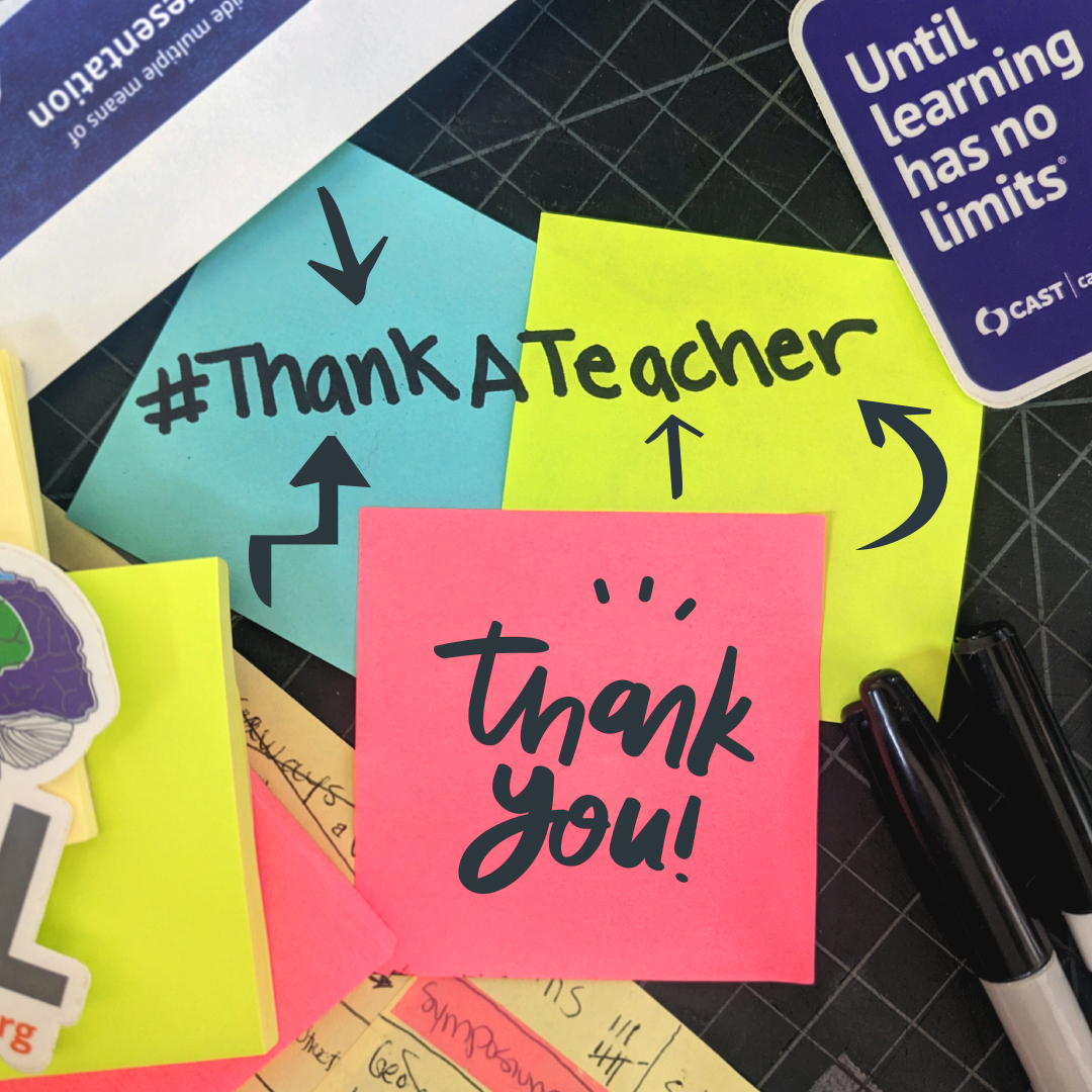 Thank you #educators ! Including my mom, my uncle & aunt❤️all who worked to pass PL94-142. I'm proud to work @CAST_UDL- #UDL respects #teachers as learning experts & professionals & empowers them to design for ALL learners. Today & Everyday #ThankATeacher #TeacherAppreciationWeek