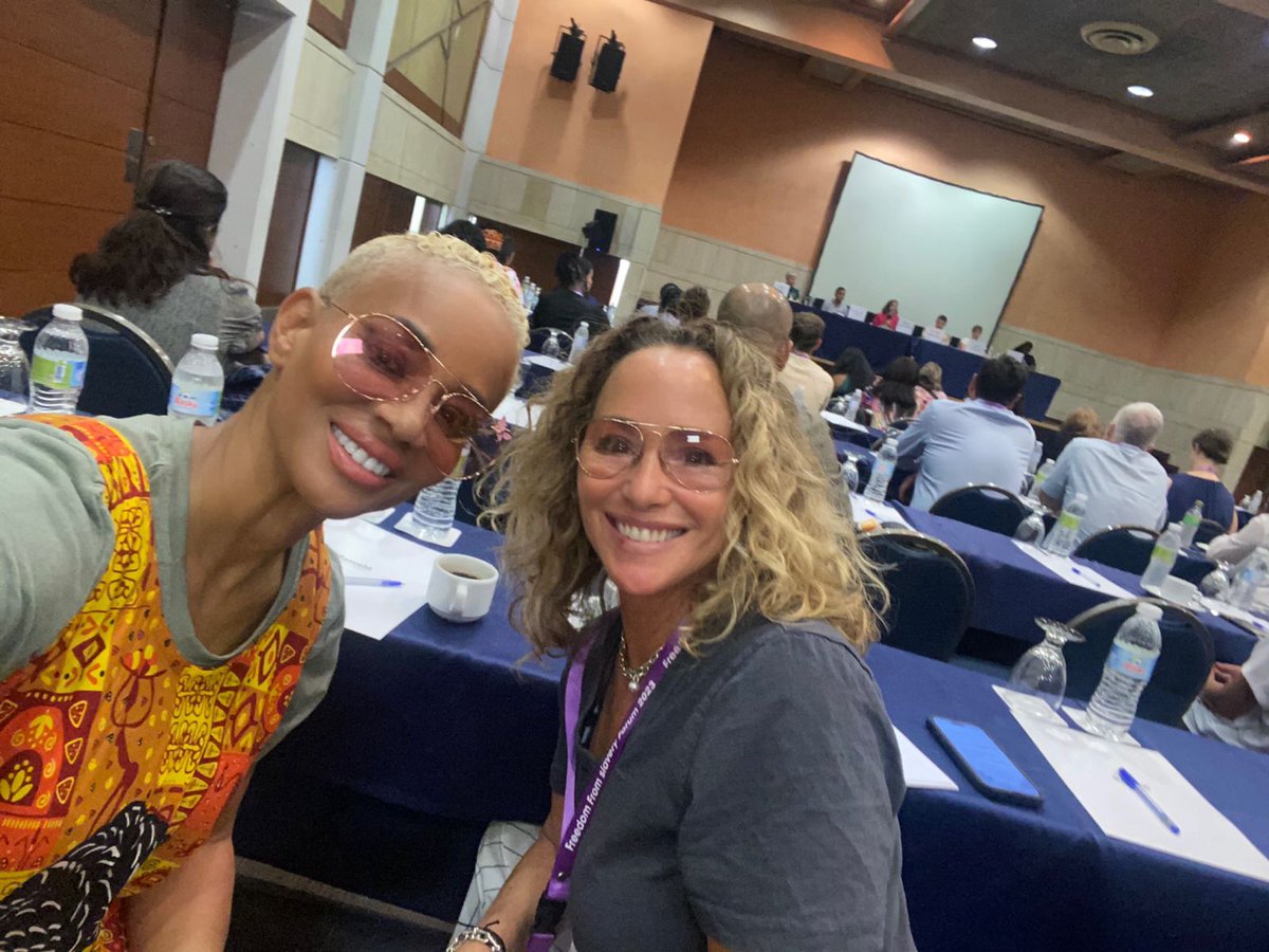 realmoretoolife's tweet image. Dr. Brook Bello, our CEO, joins experts at the Free the Slaves Global Summit in the Dominican Republic to combat human trafficking. With a beach walk and exercise, she prepares to engage in developing effective solutions for prevention. #HumanityUnites #GenerationFreedom