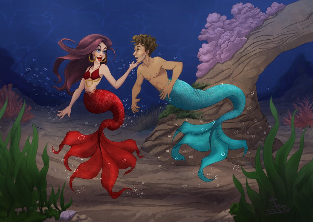 diena0403's tweet photo. "Lovestruck "
illustration for #mermay2023 https://t.co/cT46Drwxv9