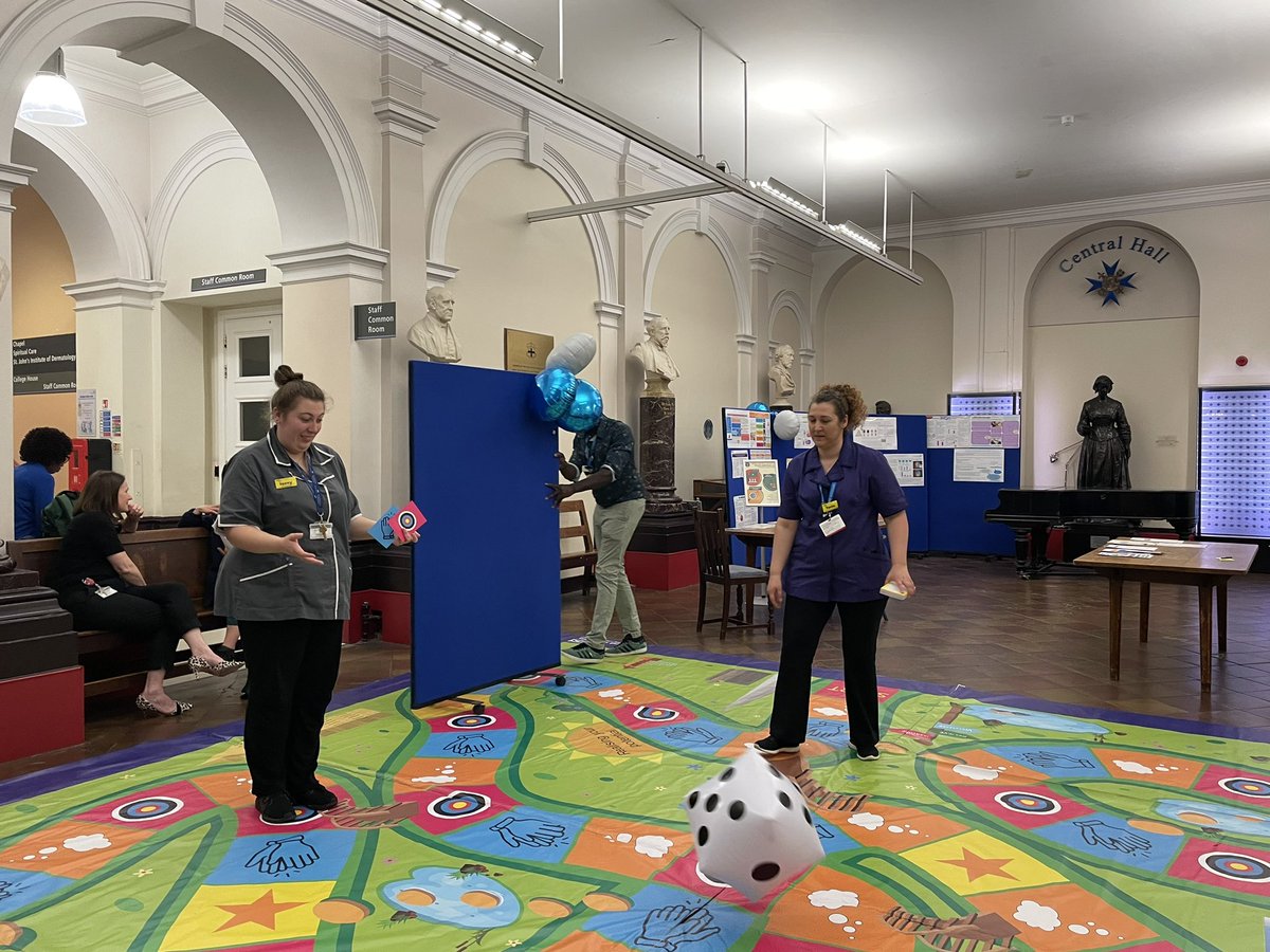 SariSundin's tweet photo. This week @GSTTnhs we are celebrating our amazing nursing and midwifery staff. Great turnout at the Realising your Potential games earlier today @SatuWilson @avey_bhatia @NHS_JayDungeni. We spoke to staff, students, and visitors about career aspirations and motivation 🙂 https://t.co/9xPncHV90J