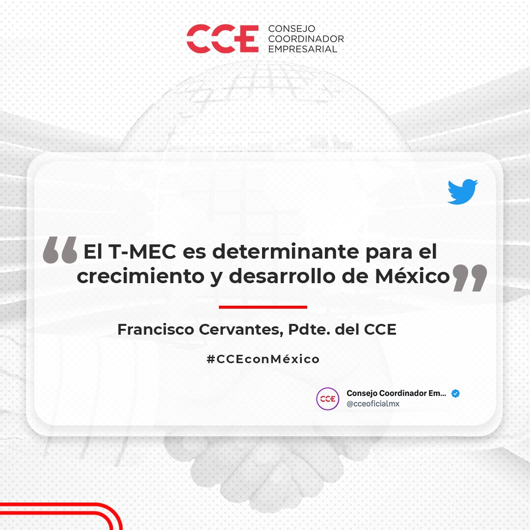 cceoficialmx's tweet photo. Además de impulsar favorablemente las manufacturas, el #TMEC es un eje fundamental para la consolidación de #México dentro del fenómeno del #nearshoring, o relocalización. #CCEconMéxico https://t.co/xA0iEdItUg