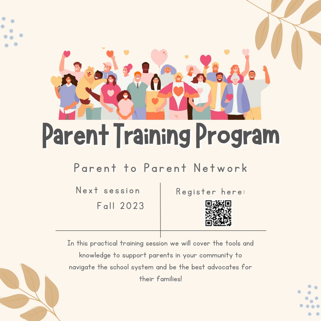 Our next parent advocacy training session is in Fall 2023! Sign up now thru linktree to learn how to become a better advocate for your family in the school system. #parenttraining #educationadvocacy #parented #community #advocacy #peertopeer #onted