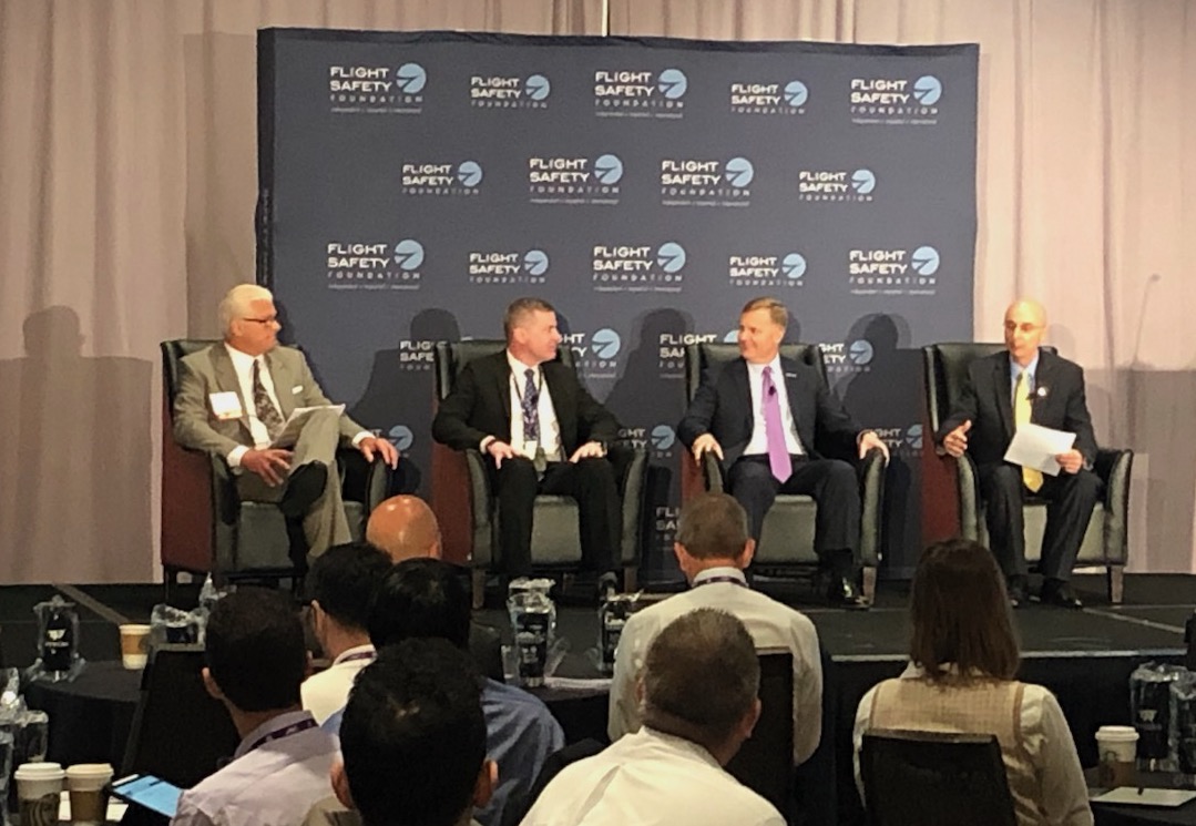 ACSF_AERO's tweet photo. Today at #BASS2023, the ACSF's Bryan Burns sat down with @flightsafety's Dr. Hassan Shahidi, @NBAA's Chris Rocheleau and the FAA's Franklin McIntosh to discuss business aviation safety challenges and opportunities.
#acsf #aviation #aviationsafety #bizav #avgeek
cc: @FAANews https://t.co/QwvUcLh9qI