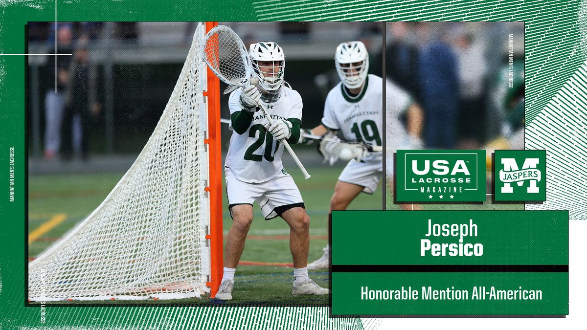 📄: Persico Named Honorable Mention All-American by @USALacrosseMag

bit.ly/3ptT8Af

#JasperNation