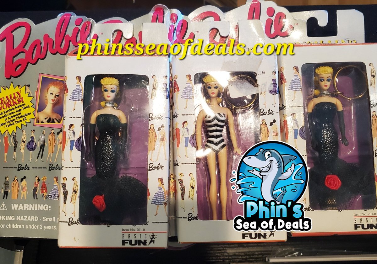 Brand new 3 collectible Keychains of Barbie
If interested send me a message 
Phinsseaofdeals.com 

#Barbie #barbiemovie #barbiedoll #dolls #barbiecollector #barbiecollection #barbiegirl  #Pittsburgh #pittsburghsmallbusiness #smallbusiness #thrifty #thriftstore #thriftingfinds