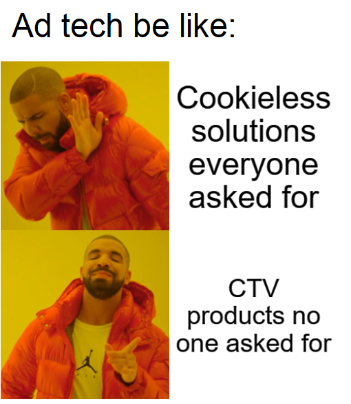 AdamRLeslie's tweet photo. 🙃here's 10 new CTV solutions to make up for not adopting VAST 4.2 since 2019 #adtech https://t.co/RrgnfdV2rB
