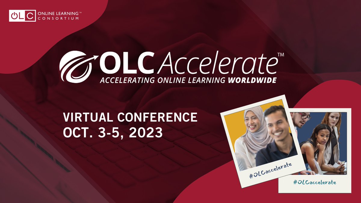 Save the Date for OLC Accelerate 2023! This virtual event takes place from Oct. 3-5 and is available to up to 100 OTIDE faculty/staff members. Help shape the future of online education!

Learn more➡️ bit.ly/3oKA0h8
Register➡️ bit.ly/424ExcP
