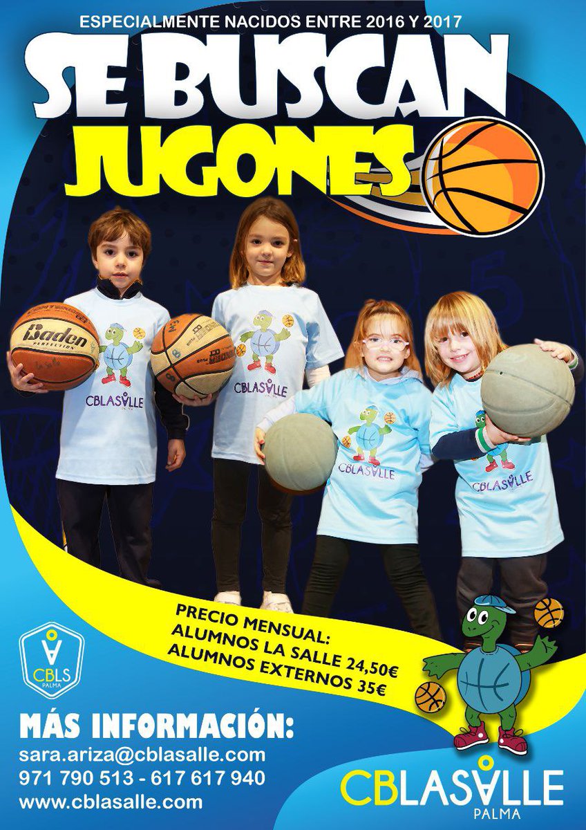 cblasalle's tweet photo. SE BUSCAN JUGONES
Comenzamos una campaña de promoción entre los más pequeños.
Abrimos las puertas de nuestra escoleta, especialmente a los nacidos en 2016 y 2017, para que vengan a divertirse jugando. 
No hace falta ser alumno del colegio, basta tener ganas de aprender. https://t.co/6V2U9qpgTf