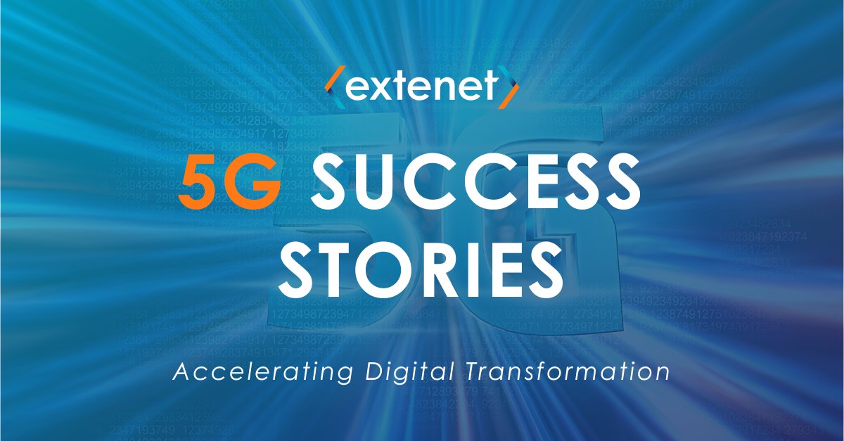 ExtenetSystems's tweet photo. #5G isnโt just the future โ itโs here, and itโs making a difference right now โ accelerating digital transformation in a variety of industries all over the world. Head over to the official #Extenet blog to learn about five real-world 5G success stories! https://t.co/JNZVqY5cTF https://t.co/HOjNB8tBqX